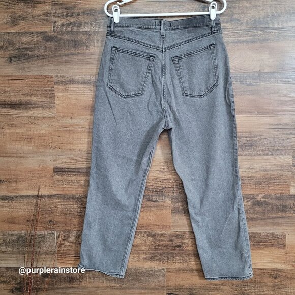 Abercrombie & Fitch Jeans 12 Curve Love Ankle Straight Ultra High Rise Charcoal - Picture 2 of 10